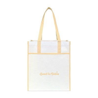 Harlow Laminated Recycled Non-Woven Shopper - Oatmeal