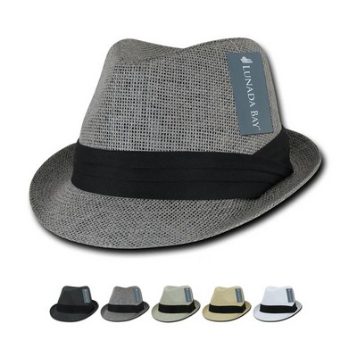 Paper Mesh Fedora Hat