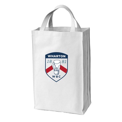 Full Gusset Grocery Totes w/Top Stitched Vertical Edges (18 Oz. Dyed Canvas)