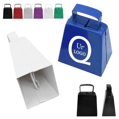 4.33x2.87x2.04" Metal Handheld Cowbell