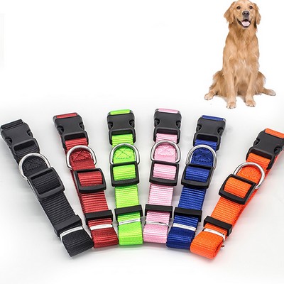 Adjustable Nylon Dog Collar