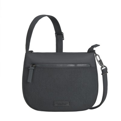 Travelon Metro Anti-Theft Saddle Crossbody Gray Heather