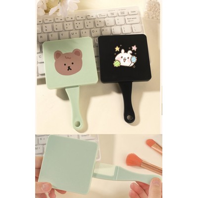 2" 1 Comb Handle Mirror