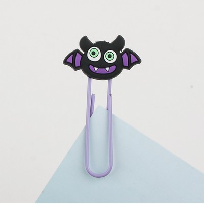 Bat Halloween Paper Clip Custom Shaped Bookmark Clip Paper Clasp for School