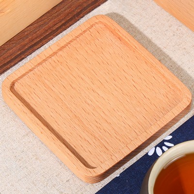 Square Solid Wood Coaster