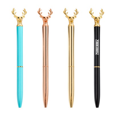 Metal Pen with Deer Head