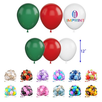 12" Printed Balloons