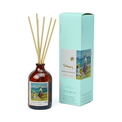 IMPRESSIONIST 80mL GLASS DIFFUSER - RENOIR, "FIGURES ON THE BEACH"