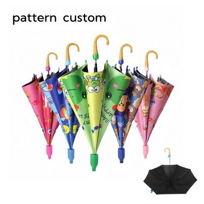 Kid's Digital Printing Cartoon Umbrella