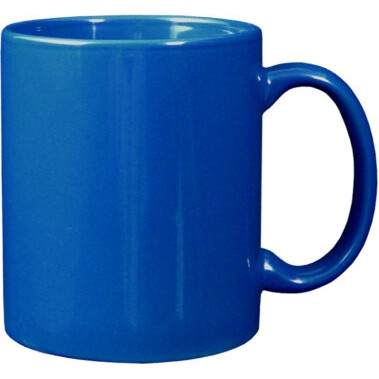 11 oz. Classic Ceramic C-Handle Mug, Royal Blue