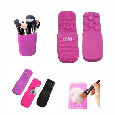 Multifunctional Makeup Brush Cleaning Pad Holder
