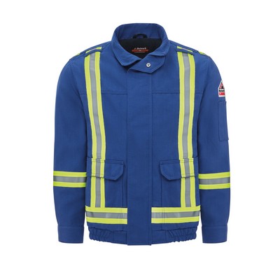 Bulwark® Men's Lightweight Nomex FR Lined Bomber Jacket with Reflective Trim
