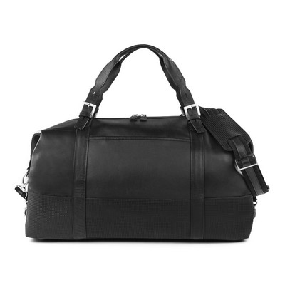 Bugatti Soledad Leather Duffle Bag-Black