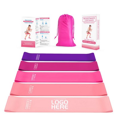 Gradient Latex Resistance Bands For Fitness