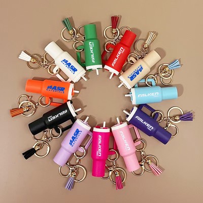 Mini Stanley Cup Keychains for Trinket Storage