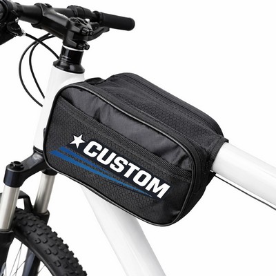 Black Waterproof Bike Frame Bag