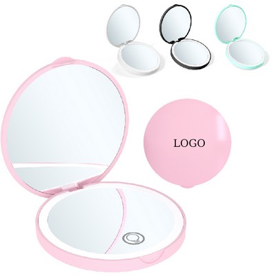Foldable LED Makeup Mirror