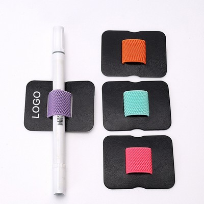 Self-Adhesive Leather Pen Holders