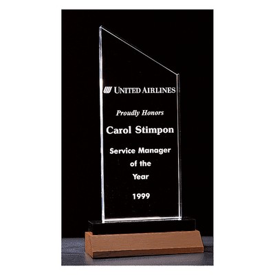 Zenith Series Acrylic with Walnut Base