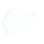 White Home Plate without Spikes