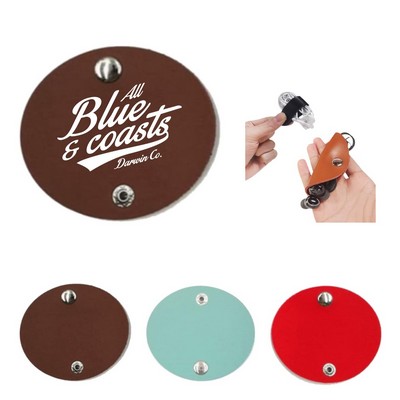 Headphones and USB Cables Leather Organizer