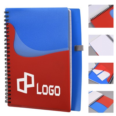 Spiral Loose-Leaf Notebook W/ Plastic Cover