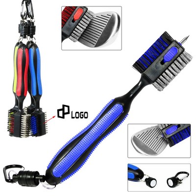 Two-Faced Long Handle Golf Club Brush