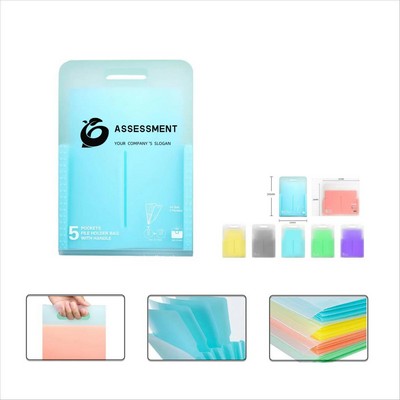Folder Accordion File Organizer With Handle