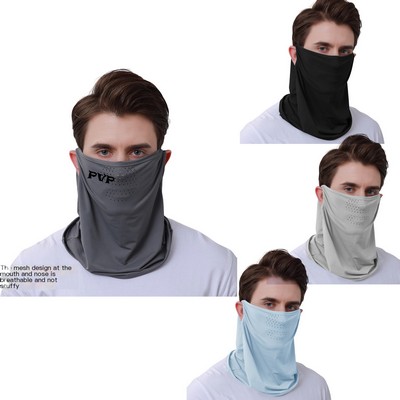 Ice Silk Sunscreen Riding Face Mask For Men