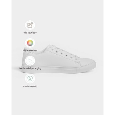 Men's All-Over Print Faux-Leather Sneaker