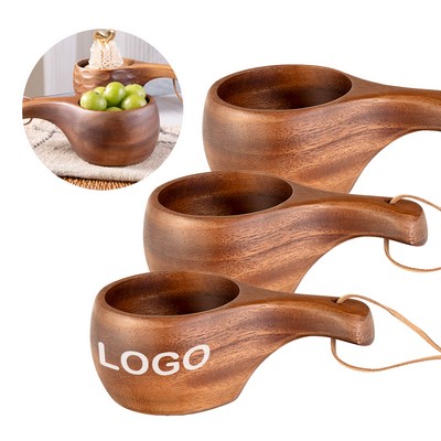 Eco-Friendly Wooden Beverage Cup, 8 Oz