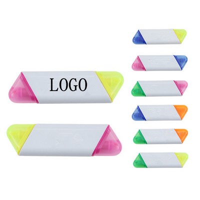 Double-Headed Two-Color Fluorescent Marker Pen
