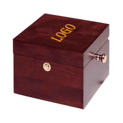 Jumbo Mahogany Finish Captain's Clock