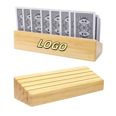 Wooden Playing Card Holder