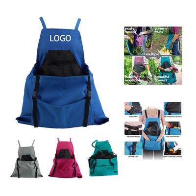 Harvesting Backpack Tool Apron Picking Bag