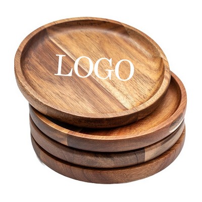 8" x 8" Wood Dinner Plates