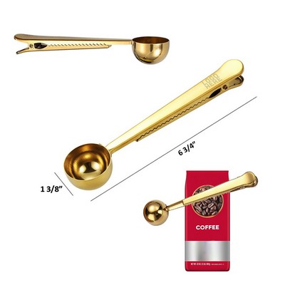 Golden Coffee Scoop Bag Sealer