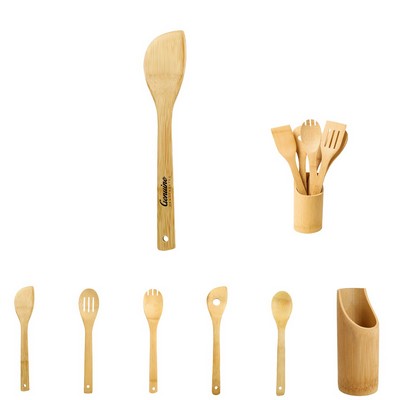 6 Piece Bamboo Kitchen Utensil