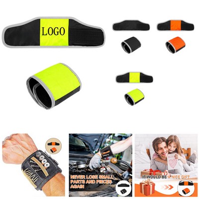 Tool-Securing Magnetic Workout Wristband