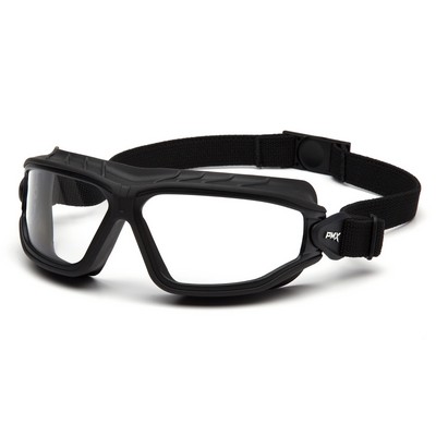 Torser Safety Goggles, Black Frame with Clear H2MAX Anti-Fog Lens