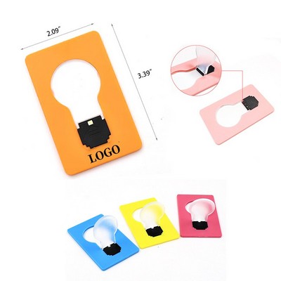 Foldable Credit Card LED Light