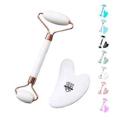 Premium Jade Roller and Gua Sha Set