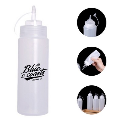 Clear Plastic Condiment Bottle