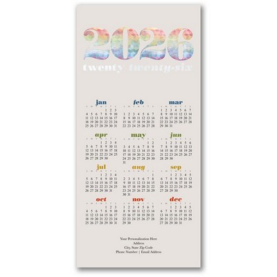 Color Kaleidoscope Calendar Card