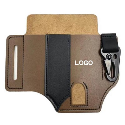 3-in-1 Leather EDC Belt Organizer Sheath