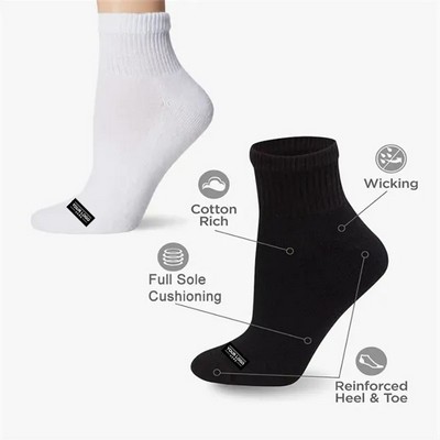 Towel Sole Cotton Crew Socks for Extra Comfort