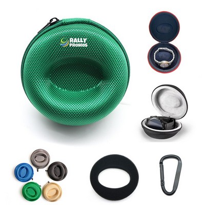 Portable Travel Oxford Single Watch Case