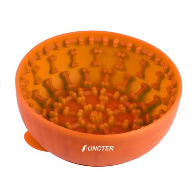 #L Bowl Shape Pet Lick Mat Slow Feeder Mat