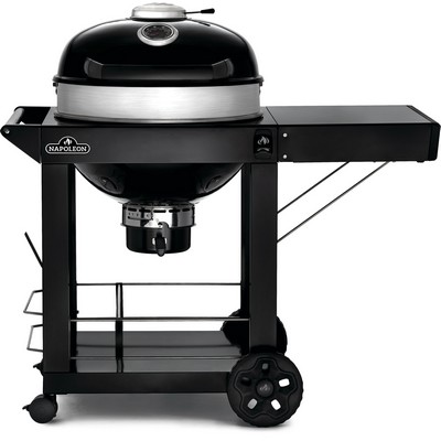 PRO22 Charcoal Kettle Grill, Black with Cart