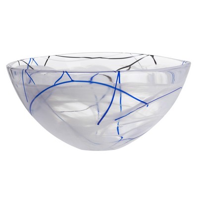 Kosta Boda Contrast Bowl White Small